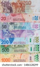 New Argentine Peso Bills Argentine Republic Stock Photo 1486128299 ...