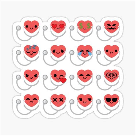 "Doctor Heart Emoji " Sticker for Sale by HippoEmo | Redbubble