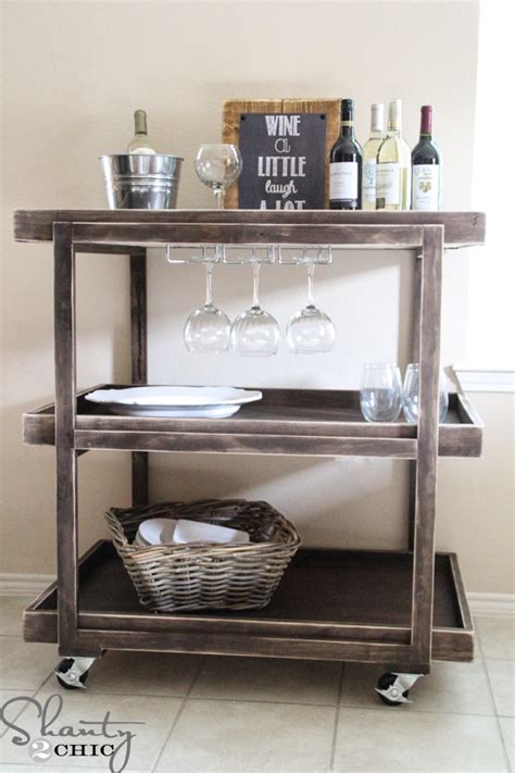 DIY Bar Cart - Shanty 2 Chic