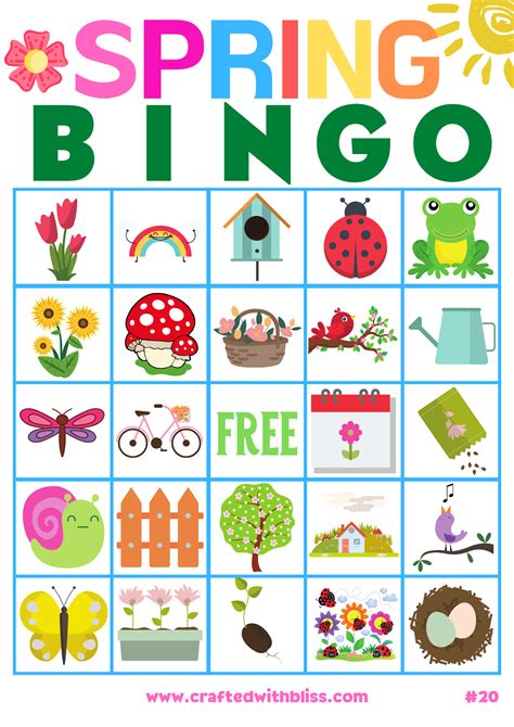 Springtime Bingo Game Printable Games For Kids Classr - vrogue.co