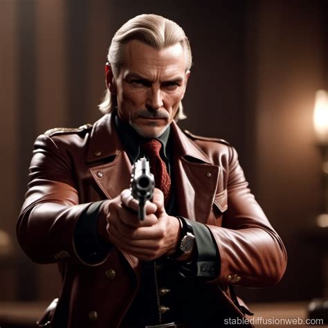 Revolver Ocelot Preparing Weapon | Stable Diffusion Online