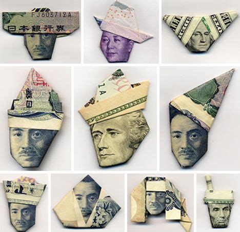 Money origami, Everyday art, Book art