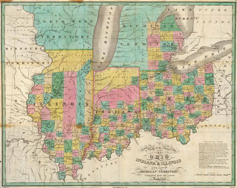 Old Historical City, County and State Maps of Michigan