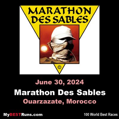 Marathon Des Sables - Ouarzazate, Morocco - 4/4/2025 - My BEST Runs - Worlds Best Road Races