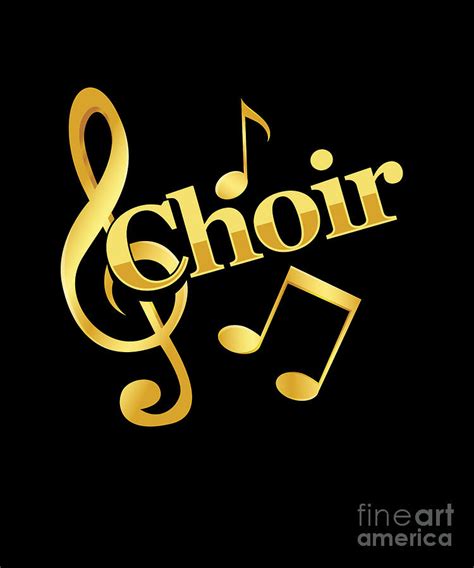 Choir Music Notes Clef Chorus Choral Music Gift Digital Art by Thomas Larch | Fine Art America