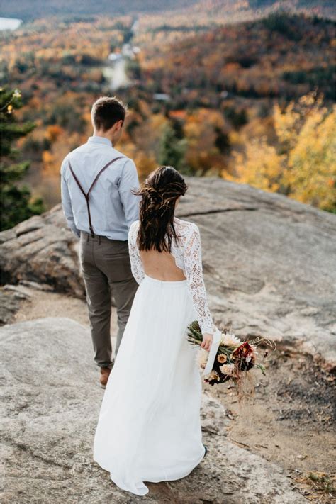 Elopement on Rocky Mountain near Inlet, Adirondacks | Shaw Photo Co. | Adirondack Wedding ...