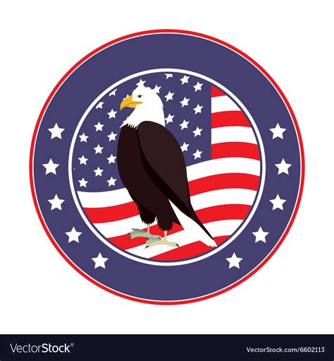 Usa emblematic seal design Royalty Free Vector Image