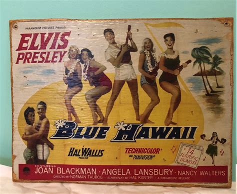 Elvis Presley Blue Hawaii Movie Poster Sign Rock and Roll - Etsy UK