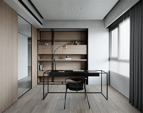 Decorating Minimalist Spaces With Monochrome Melds | Office interiors, Home office design ...