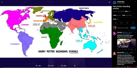 Hogwarts School Map