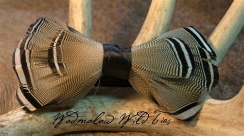 Incredible Bowtie with Wood Duck Feathers for men. Adjustable