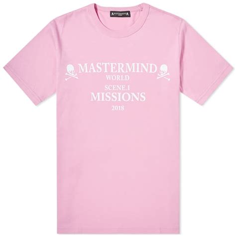 Mastermind Japan Mastermind World Missions Logo Tee In Pink | ModeSens | Logo tees, Tees, ? logo