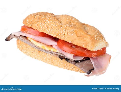 Ham and Roast Beef Sandwich Stock Photo - Image of beef, healthy: 15633246