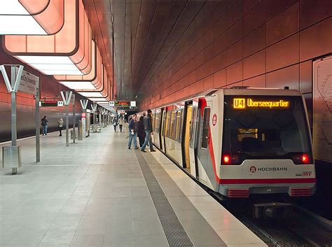 Hafen city U-Bahn subway way- station in Hamburg, Germany | Hamburg ...