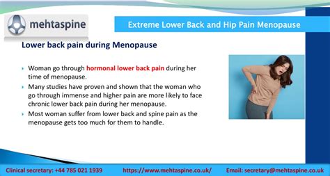 PPT - Extreme Lower Back and Hip Pain Menopause PowerPoint Presentation - ID:11624907