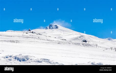 Veleta, a mountain peak in Sierra Nevada, Spain. The fourth highest ...