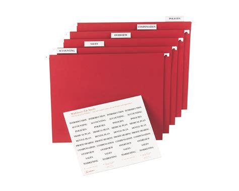 Hanging File Folder Label Template