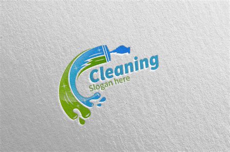 Cleaning Service Vector Logo Design By denayunethj | TheHungryJPEG