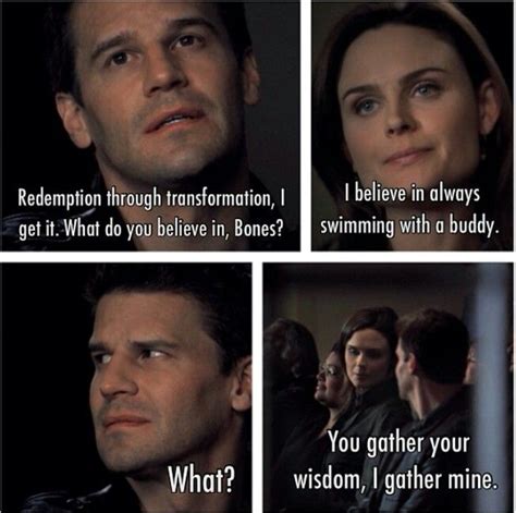 Bones: you gather wisdom ill gather mine (With images) | Bones tv show, Bones, Tv show quotes