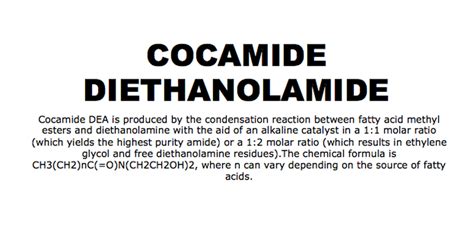 Everything You Need To Know About Cocamide DEA - COCAMIDE DEA