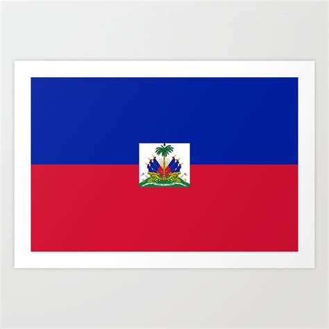 flag of haïti Art Print by oldking | Society6