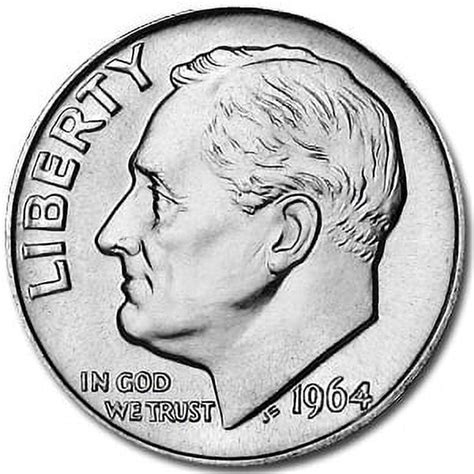 1964-D Roosevelt Dime BU - Walmart.com