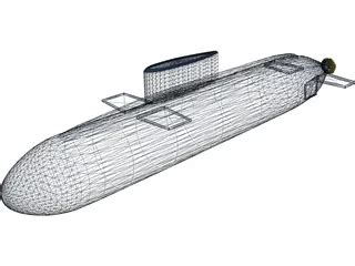 Kilo Class Submarine 3D Model - 3DCADBrowser