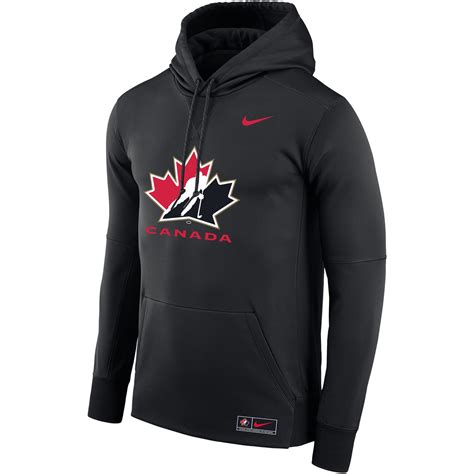 Men's Nike Black Hockey Canada - Performance Pullover Hoodie