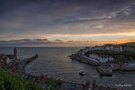 "Porthleven Cornwall Sunset" by Kathy White | Redbubble