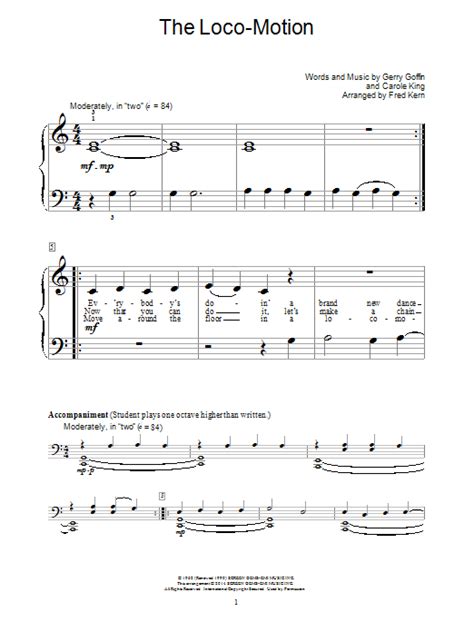 The Loco-Motion | Sheet Music Direct