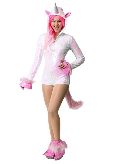 Women's Sequined Unicorn Costume