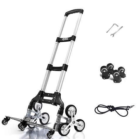 Buy RJTEK180 lbs Hand Truck Stair Climber Folding Grocery Cart Dolly ...