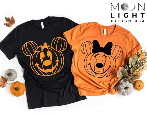 Disney Halloween Shirts Disney Pumpkin Shirts Disney | Etsy