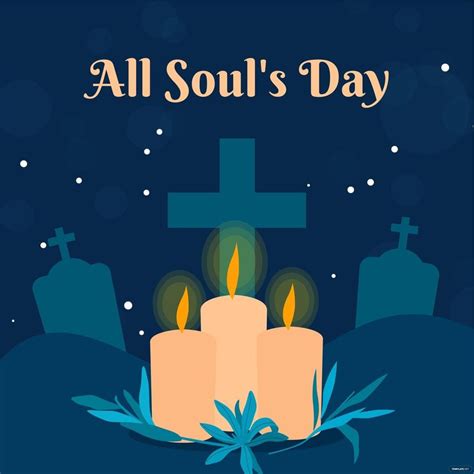 Happy All Souls' Day Illustration in PSD, Illustrator, SVG, JPG, EPS ...