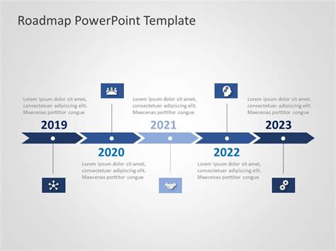 Impressive Roadmap Presentation Powerpoint Template Free Office Timeline Templates Graphic