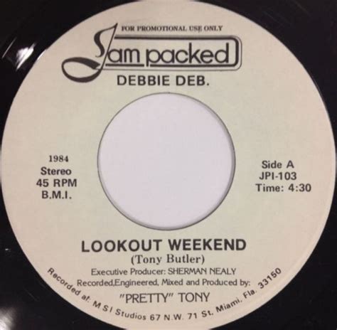 Debbie Deb.* - Lookout Weekend (1984, Vinyl) | Discogs