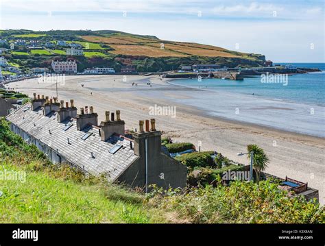 View of Port Erin beach from Promenade Stock Photo - Alamy