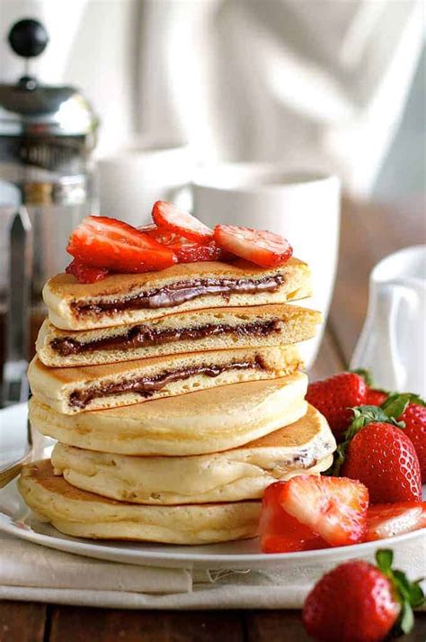 Nutella Stuffed Pancakes | RecipeTin Eats