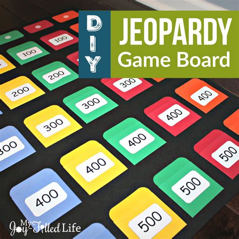 DIY Jeopardy Game Board - My Joy-Filled Life