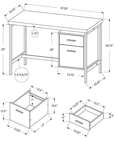 Monarch Specialties Computer Desk & Reviews - Furniture - Macy's in ...