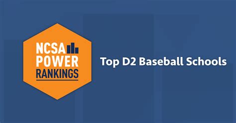 Best Division 2 Baseball Colleges | NCSA Power Rankings 2022