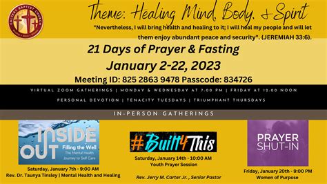 21 Days of Prayer and Fasting – Calvary Baptist Church