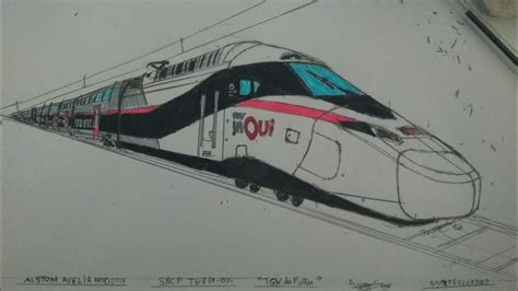 TGV Alstom Avelia Horizon en dessin (partie 3 : au tour du Carmillon SNCF) - YouTube