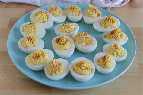 Classic Mid Century Deviled Eggs - Flour Child