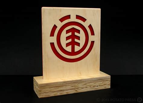 Element Laser Cut logo Stands - Potato Press