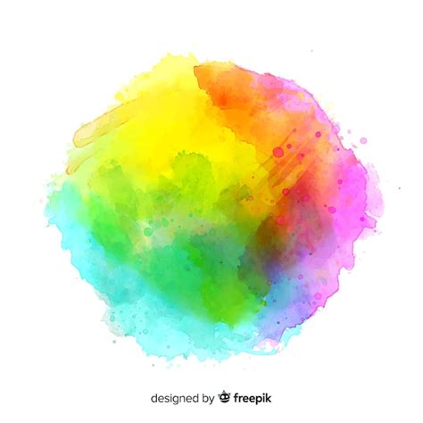 Free Vector | Colorful watercolor splash stain background
