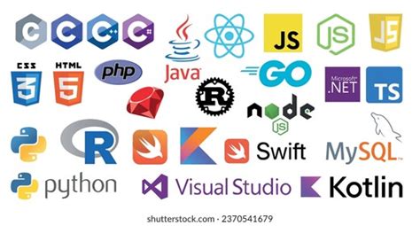 Programming Language Logos: Over 3,114 Royalty-Free Licensable Stock ...