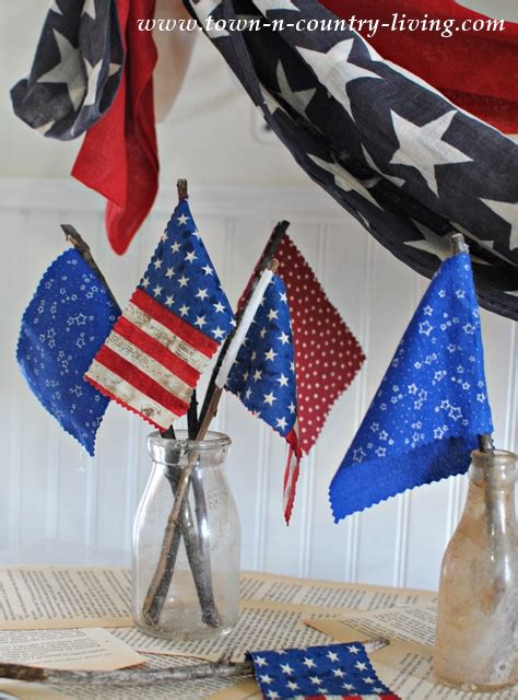 DIY Mini Flags - Town & Country Living