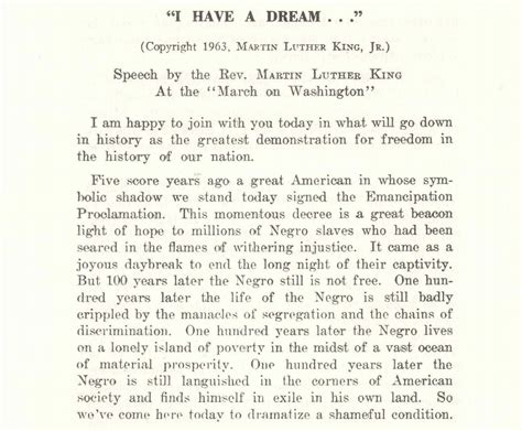 I Have A Dream Speech Text Pdf - Exemple de Texte