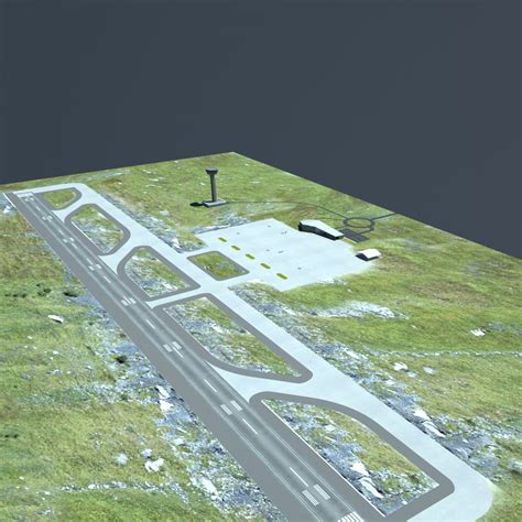 Small Airport 3D Model $29 - .max .3ds .dwg .fbx .obj .skp - Free3D